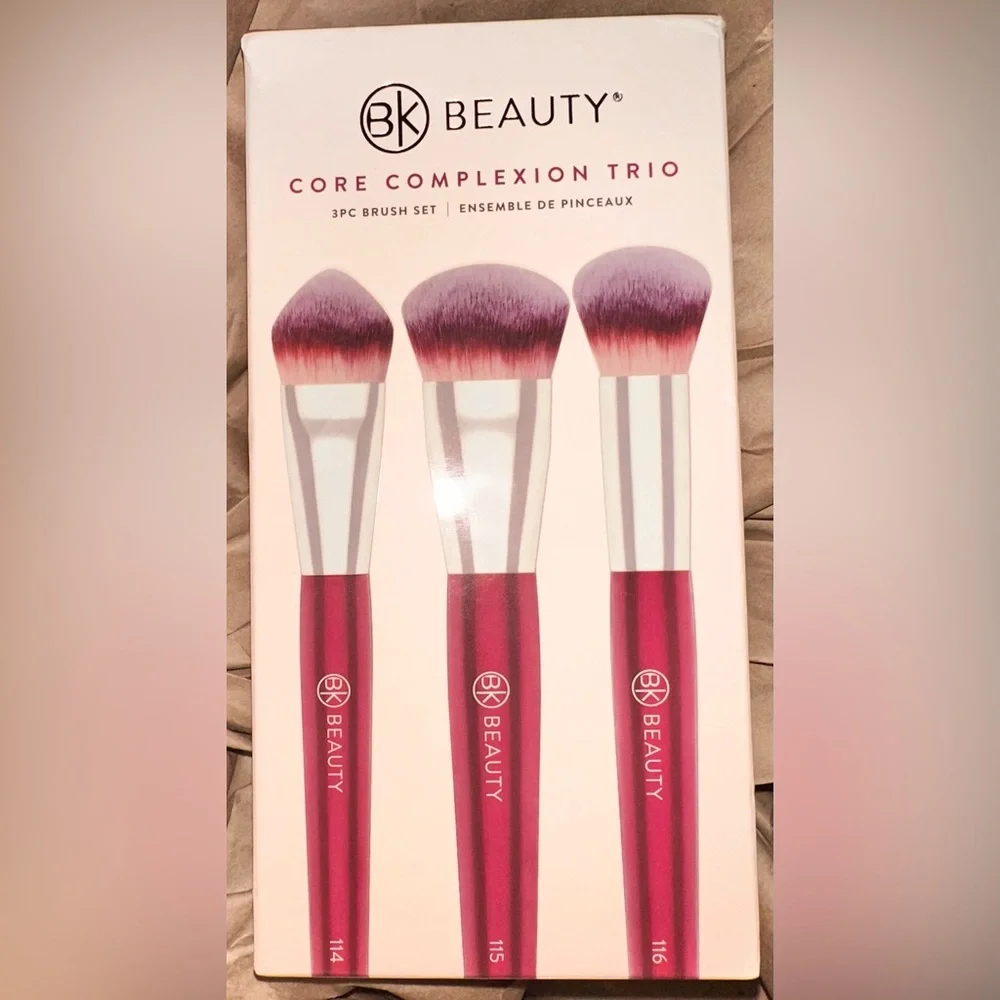 BK Beauty Core Complexion Trio Makeup Brushes Set (3PC) BNIB 🔖 114, 115, 116